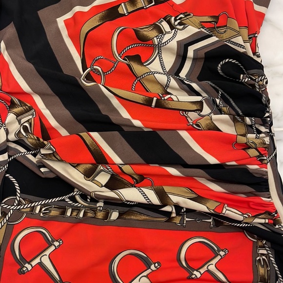 Equestrian print wrap dress - Picture 5 of 7